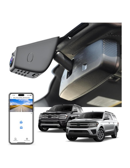 Cámara Dash 4K Mangoal para Ford Expedition 2018-2025, WiFi Cámara Dash 4K Mangoal para Ford Expedition 2018-2025, WiFi