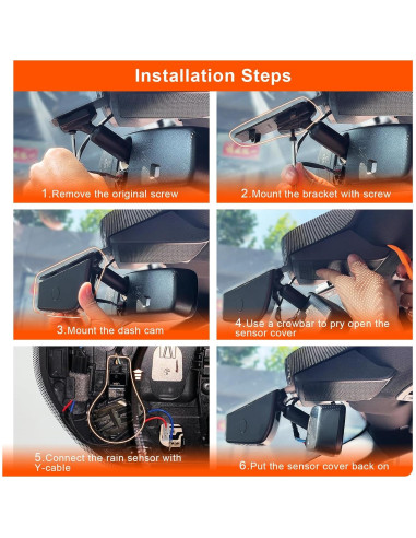 Cámara Dash 4K Mangoal para Ford Expedition 2018-2025, WiFi