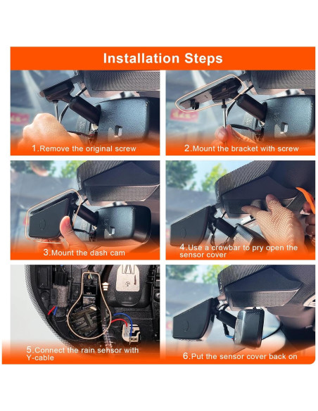 Cámara Dash 4K Mangoal para Ford Expedition 2018-2025, WiFi Cámara Dash 4K Mangoal para Ford Expedition 2018-2025, WiFi