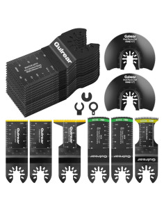 Kit de 32 Hojas Multifuncionales Titanio Gulrear - Cortes Madera, Plásticos, Metales