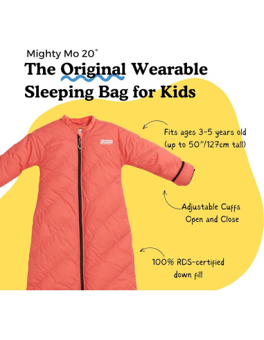 Saco de dormir para niños Morrison Outdoors 20 C Rojo Lava