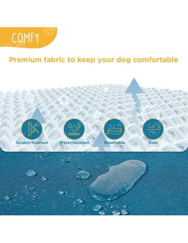 Cama Elevada Plegable para Perros Grande Canine Canyon Azul