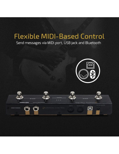 Procesador de Efectos HOTONE Ampero II Stage + Controlador MIDI