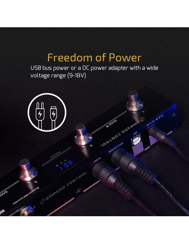 Procesador de Efectos HOTONE Ampero II Stage + Controlador MIDI