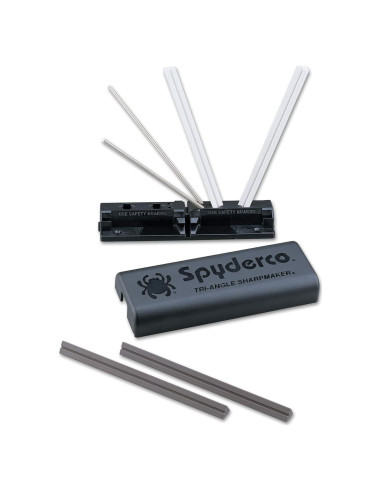 Afilador Spyderco Tri-Angle Premium con DVD y piedras cerámicas