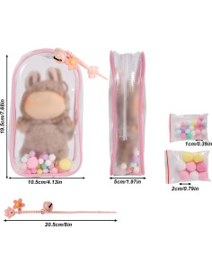 Bolsa de Exhibición de Muñecas Tinoaly 19.5x10.5x5 cm PVC 2