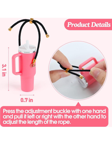 Llaveros en forma de taza rosa TIFFYONEK para muñecas