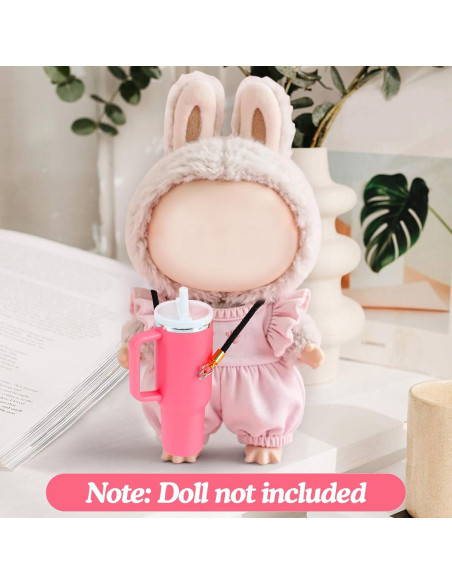 Llaveros en forma de taza rosa TIFFYONEK para muñecas Llaveros en forma de taza rosa TIFFYONEK para muñecas