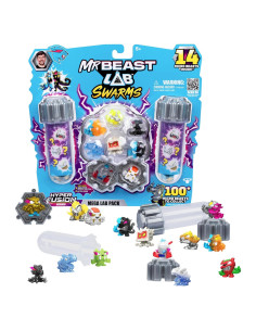 Paquete Mega Lab MrBeast Lab - 14 Bestias Micro + Stickers