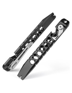 Barra de palanca EDC TISUR de titanio, 11.1 cm, herramienta multitool