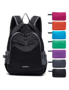 Mochila Plegable YZAOLL 20L Ligera Impermeable Negra