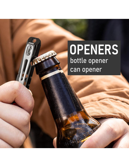 Barra de palanca EDC TISUR de titanio, 11.1 cm, herramienta multitool