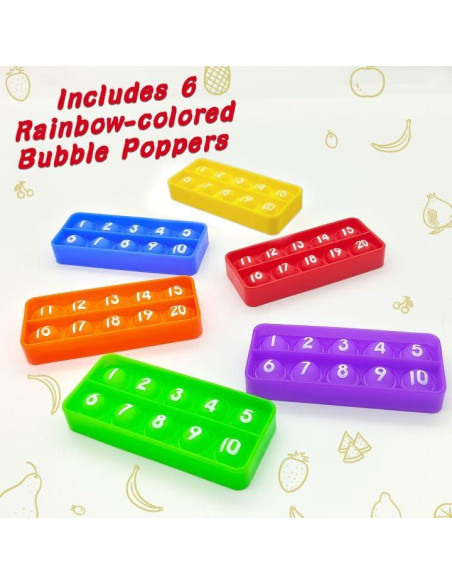 Tablero Pop Antiestrés 6 Pack Anemeeoke 20 Cuadros Educativo