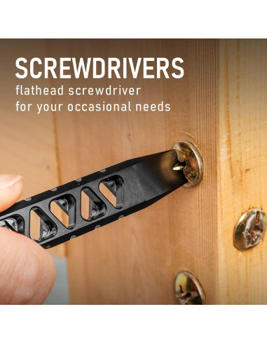 Barra de palanca EDC TISUR de titanio, 11.1 cm, herramienta multitool