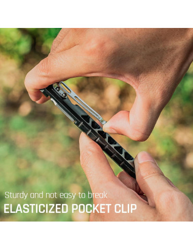 Barra de palanca EDC TISUR de titanio, 11.1 cm, herramienta multitool