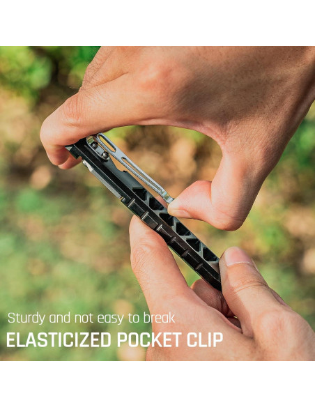 Barra de palanca EDC TISUR de titanio, 11.1 cm, herramienta multitool