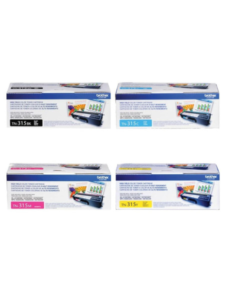 Cartuchos de Tóner Brother TN315 Negro, Cian, Magenta, Amarillo