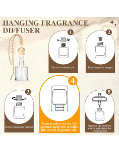 Set de 12 Ambientadores de Auto AROIC, Fragancias Naturales 2