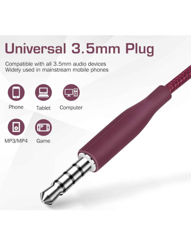 Auriculares UrbanX M20 con Jack 3.5mm, Aislamiento de Ruido