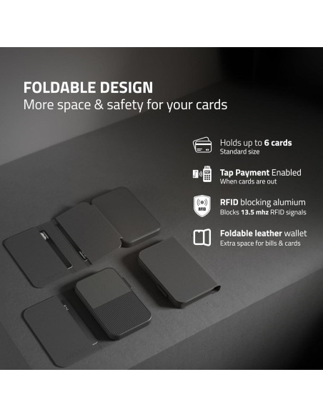 Billetera Slim Fidelo para Hombres - Holder de Tarjetas RFID