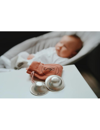 Copas de Lactancia Silver Mamas 925 para Alivio de Pezones - Grande