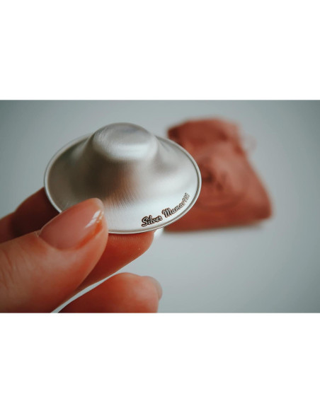 Copas de Lactancia Silver Mamas 925 para Alivio de Pezones - Grande
