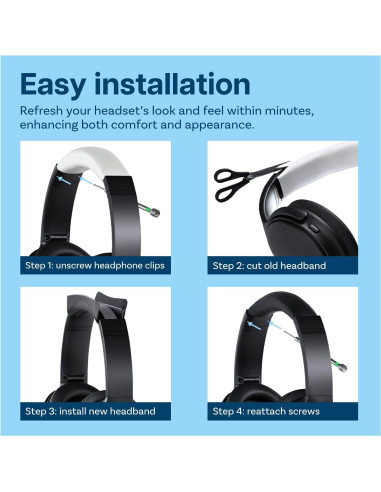 Diadema de Reemplazo MMOBIEL para Bose QC35/QC45 - Negra