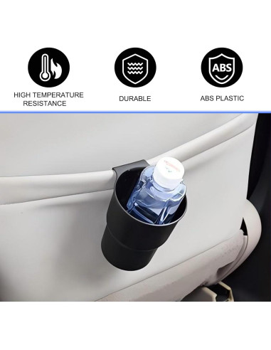 Soporte para Bebidas de Coche Gunroil DM-032 Negro Universal