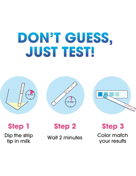 Tiras de Prueba de Alcohol Papablic para Leche Materna - 12 Piezas