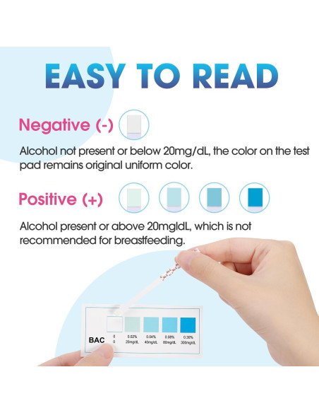 Tiras de Prueba de Alcohol Papablic para Leche Materna - 12 Piezas