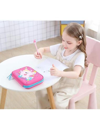 Estuche de Lápices Unicornio 3D iDelta - Gran Capacidad