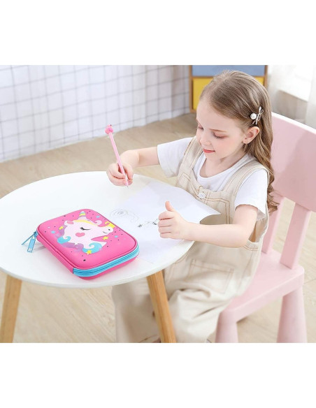 Estuche de Lápices Unicornio 3D iDelta - Gran Capacidad