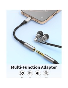 Adaptador USB C a 3.5mm Bkduice HiFi - 2 Paquete 2