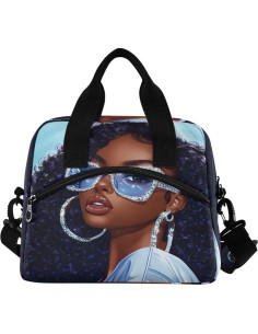 Caja de Almuerzo Aislada ALAZA 10L Mujer Afroamericana 2