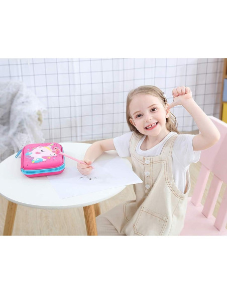 Estuche de Lápices Unicornio 3D iDelta - Gran Capacidad