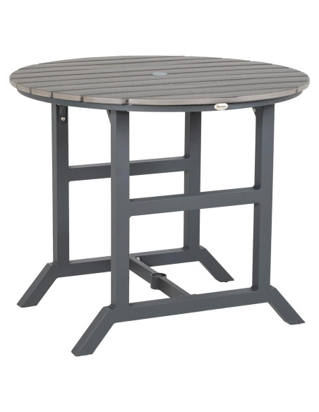 Mesa de Comedor Exterior Outsunny 4 Personas Aluminio HDPE