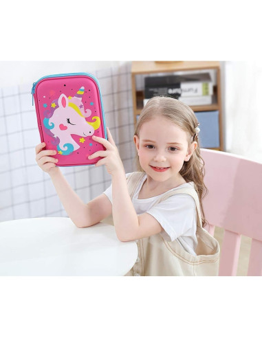 Estuche de Lápices Unicornio 3D iDelta - Gran Capacidad