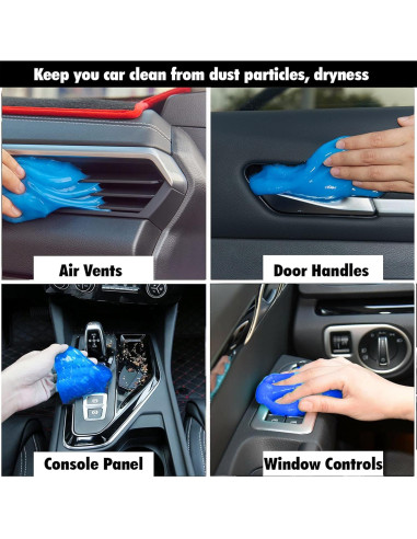 Gel de Limpieza para Autos HAUSSIMPLE - Paquete de 4 - 439g