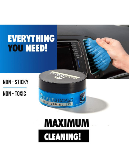 Gel de Limpieza para Autos HAUSSIMPLE - Paquete de 4 - 439g
