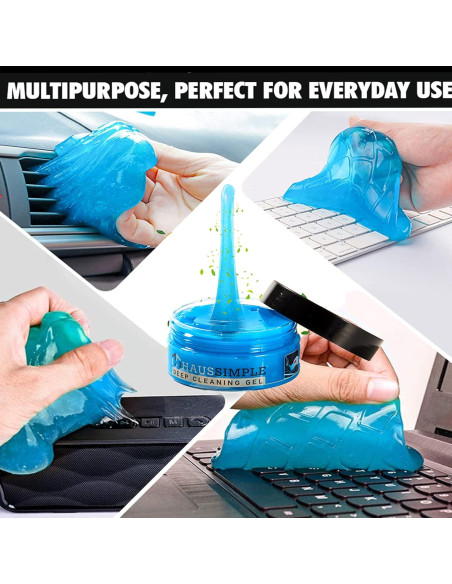 Gel de Limpieza para Autos HAUSSIMPLE - Paquete de 4 - 439g