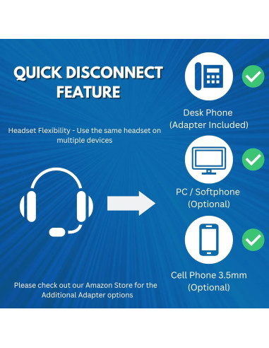 Auricular TruVoice HD-100 con Micrófono y Cancelación de Ruido