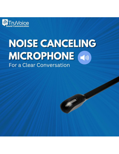 Auricular TruVoice HD-100 con Micrófono y Cancelación de Ruido