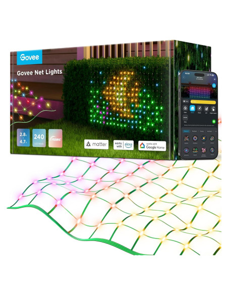 Luces de Red Govee para Exterior 0.86x1.43m RGBIC IP65