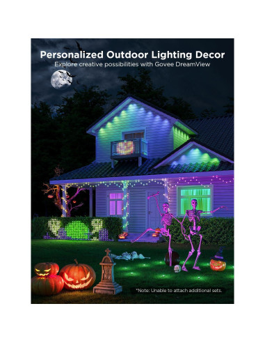 Luces de Red Govee para Exterior 0.86x1.43m RGBIC IP65