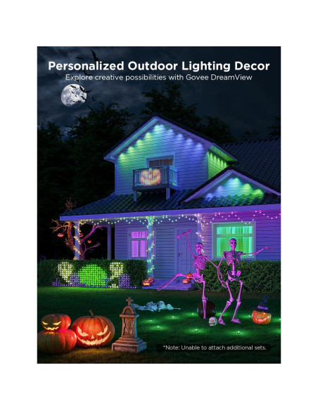 Luces de Red Govee para Exterior 0.86x1.43m RGBIC IP65