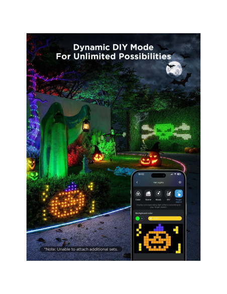 Luces de Red Govee para Exterior 0.86x1.43m RGBIC IP65