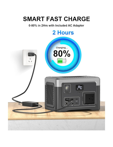 Estación de Energía Portátil Akiisolo 192Wh 100W para Camping