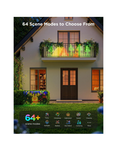 Luces de Red Govee para Exterior 0.86x1.43m RGBIC IP65