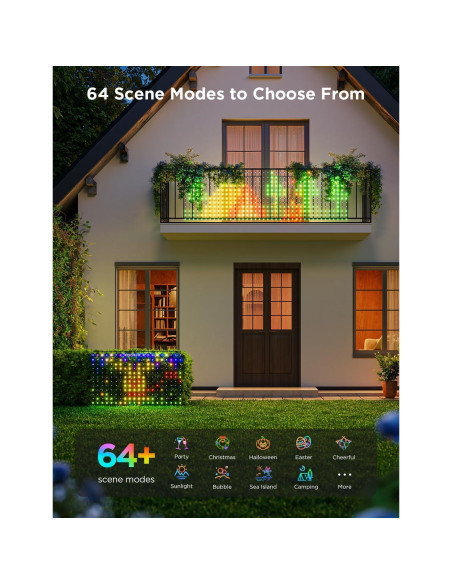 Luces de Red Govee para Exterior 0.86x1.43m RGBIC IP65