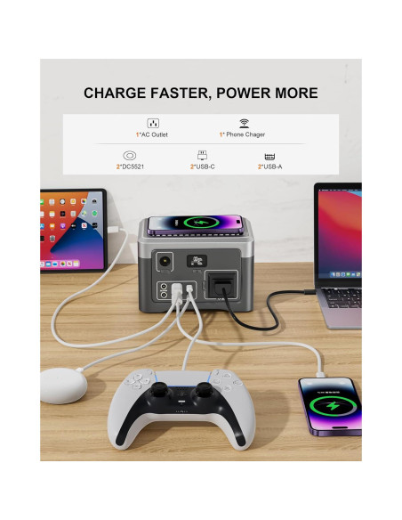 Estación de Energía Portátil Akiisolo 192Wh 100W para Camping